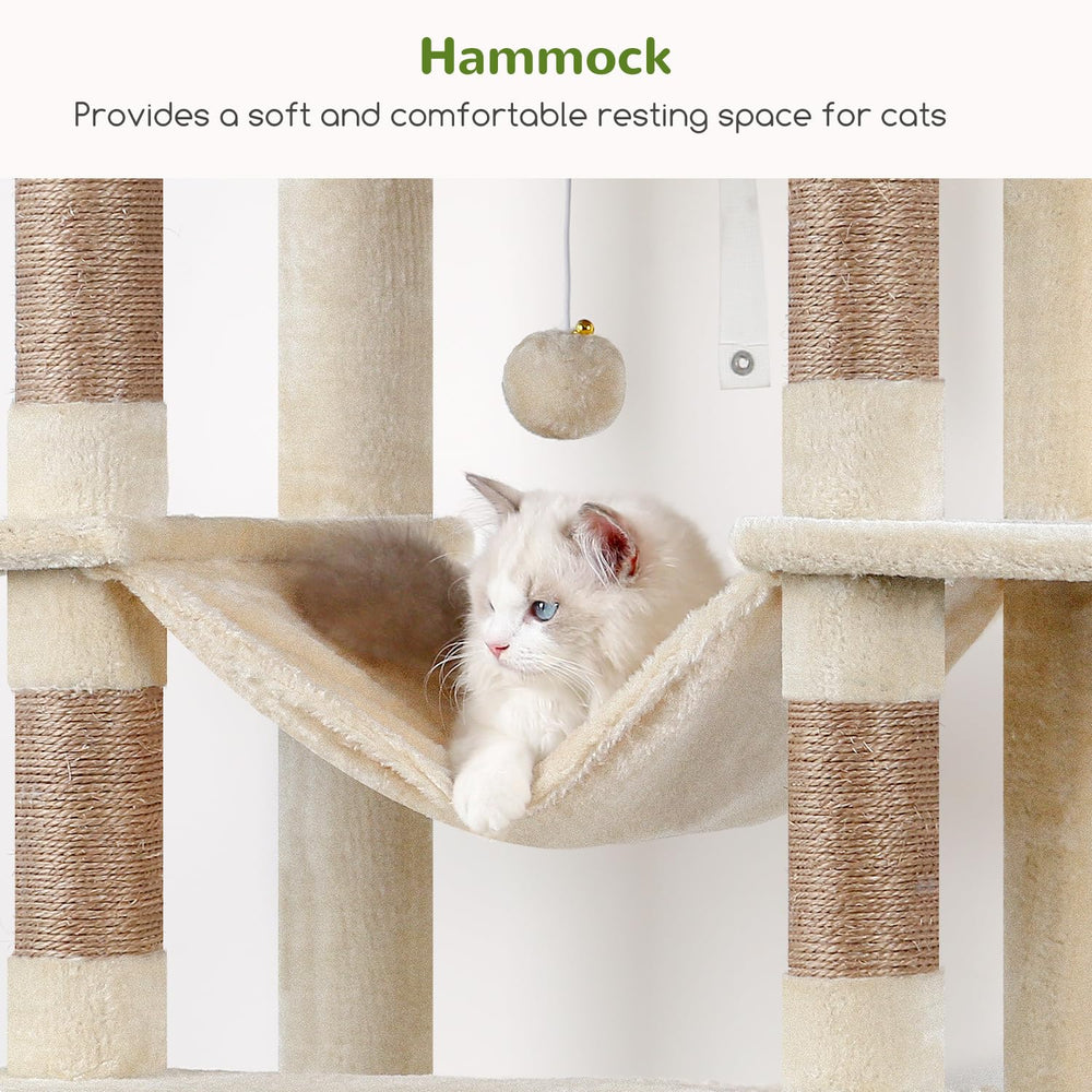 Globlazer XXL cat tree top platforms offer high viewing perches for curious cats.