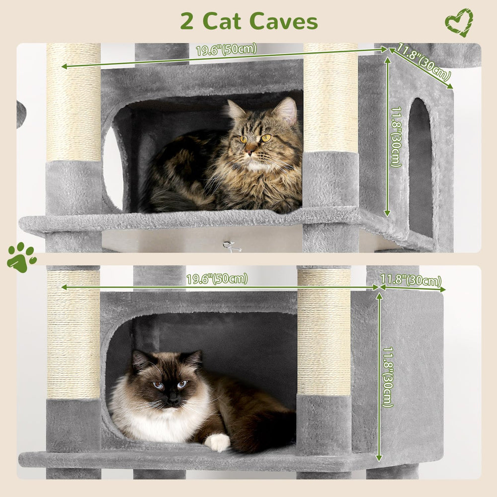Globlazer XXL cat tree sisal posts help satisfy scratching instincts while protecting furniture.