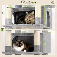 Globlazer XXL cat tree sisal posts help satisfy scratching instincts while protecting furniture.