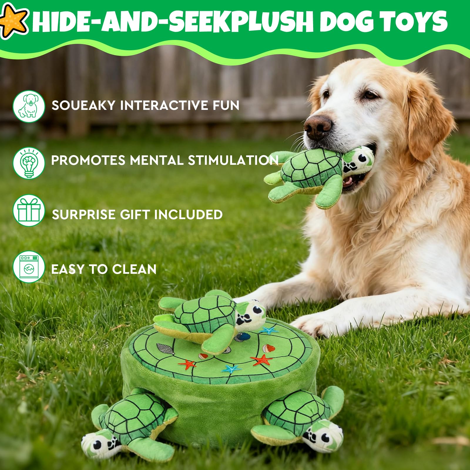 Globright durable plush material stands up to playful chews while staying soft