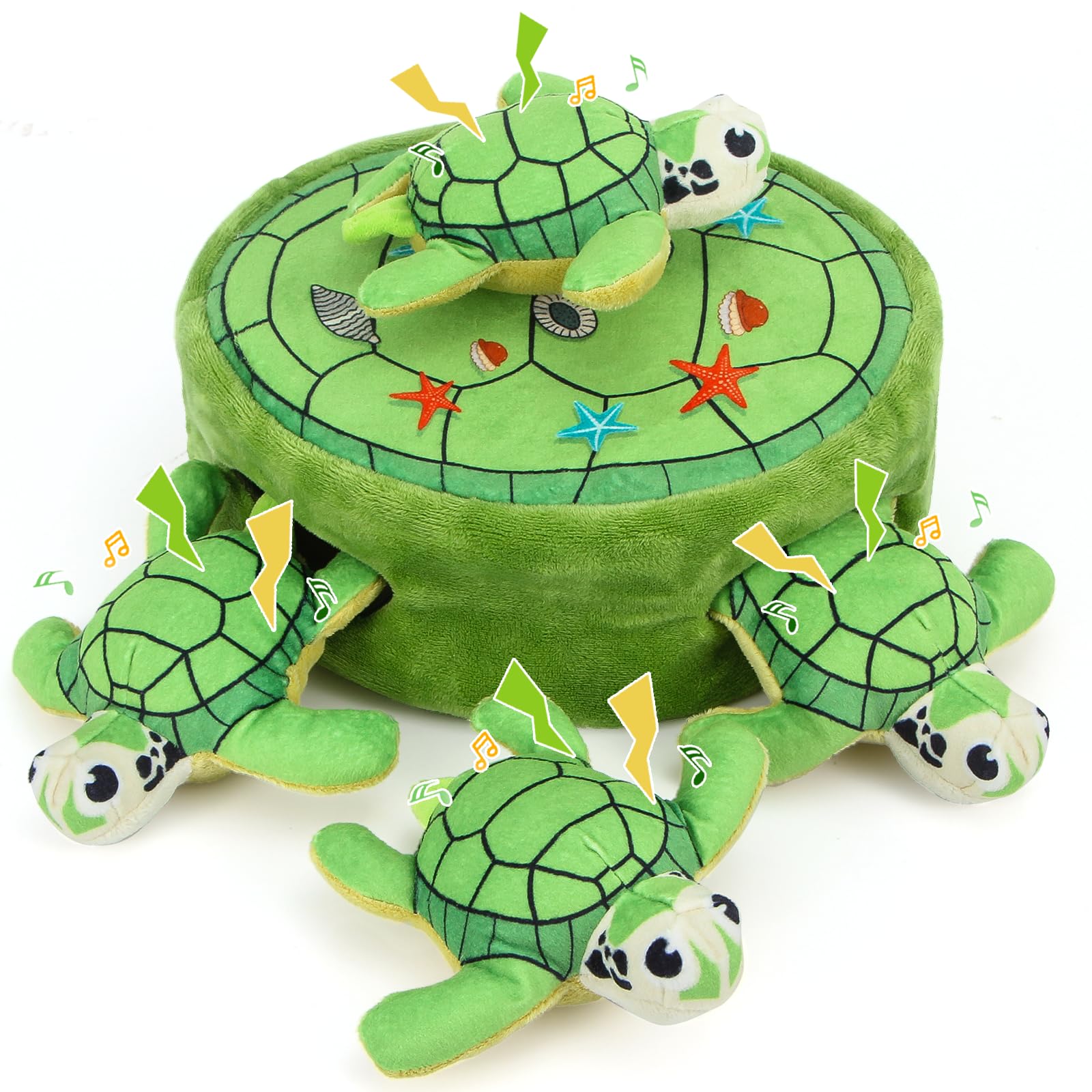 Globright Hide and Seek carrot plush dog toy for engaging fetch and puzzle play