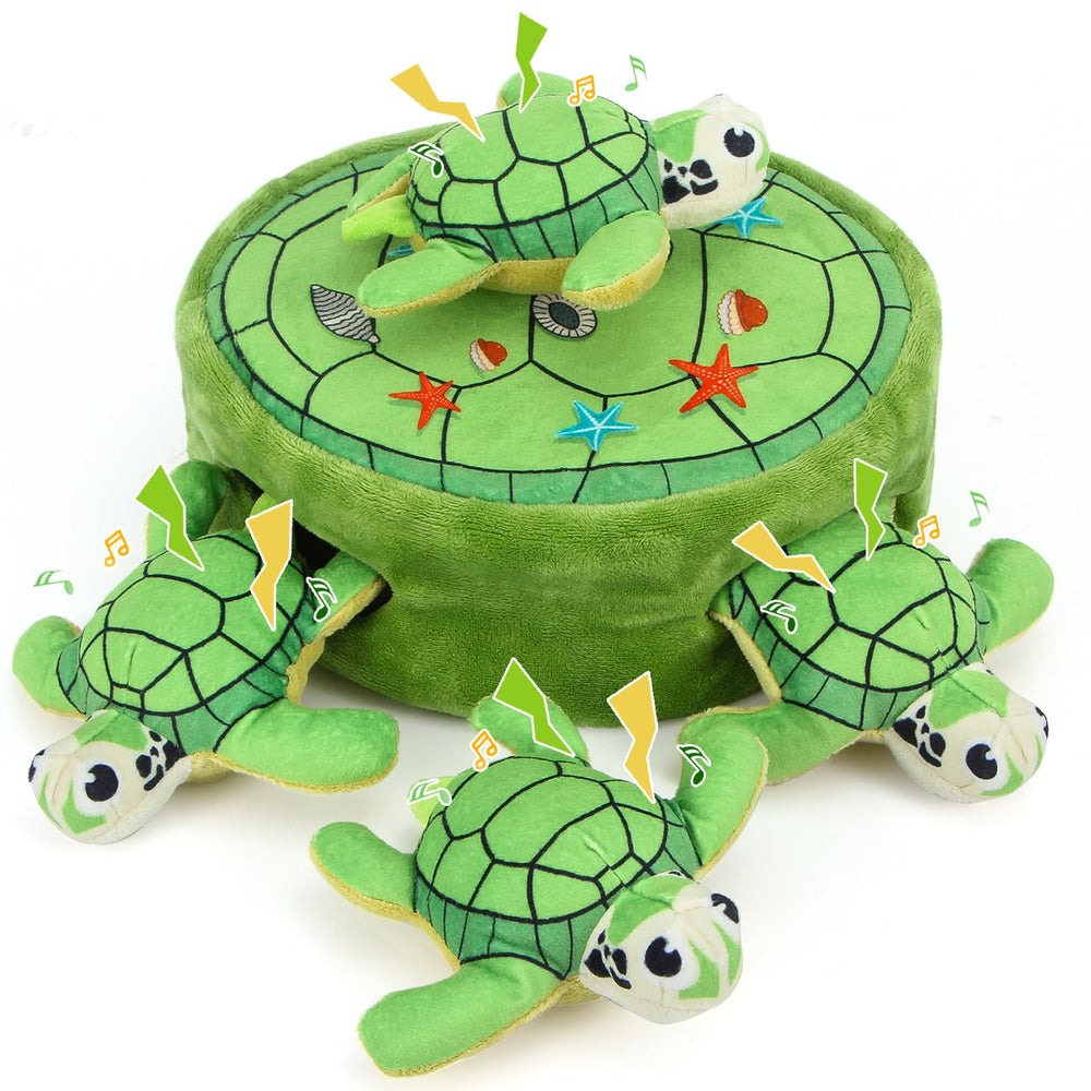 Globright Hide and Seek carrot plush dog toy for engaging fetch and puzzle play