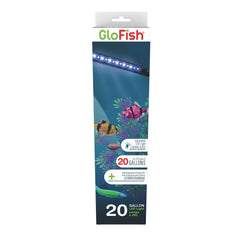 GloFish LED light sticks in sunlight mode front clip illuminate a vivid aqua glow