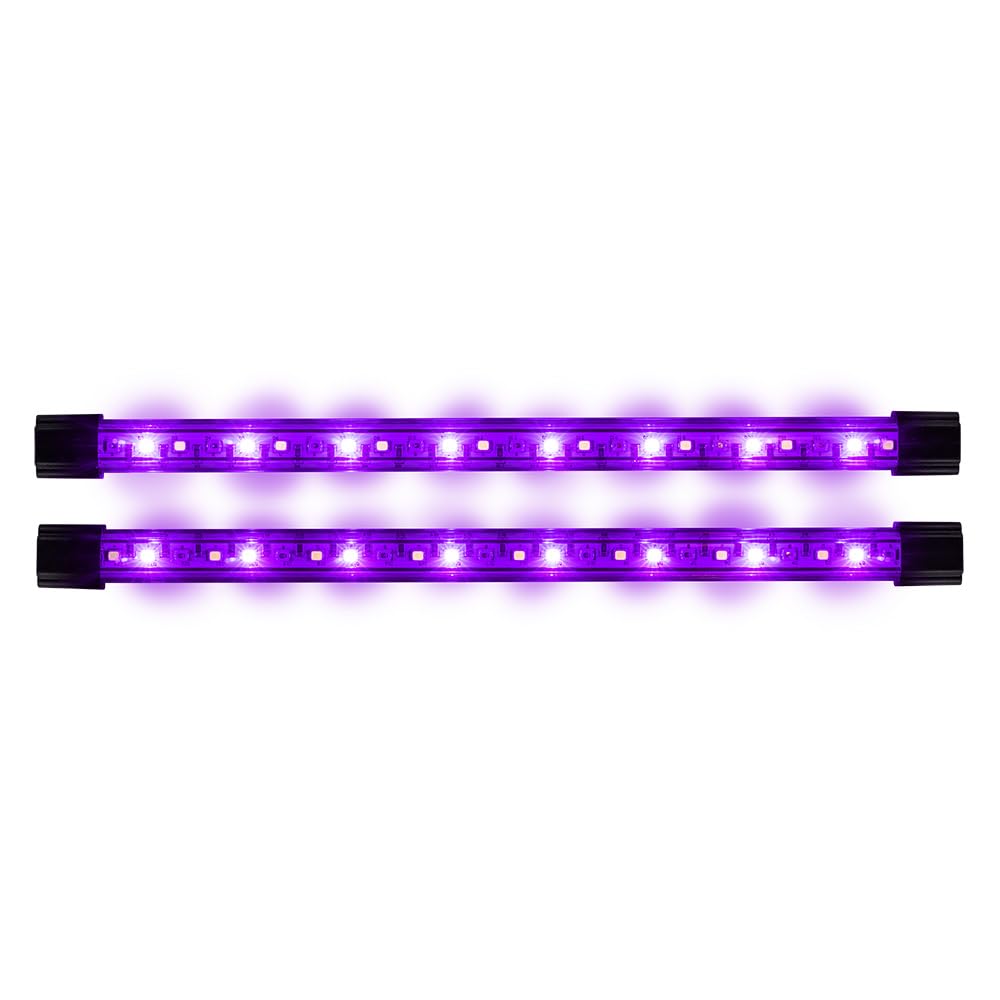 GloFish LED Light Sticks with frame clips and transformer for quick unboxing and installation.