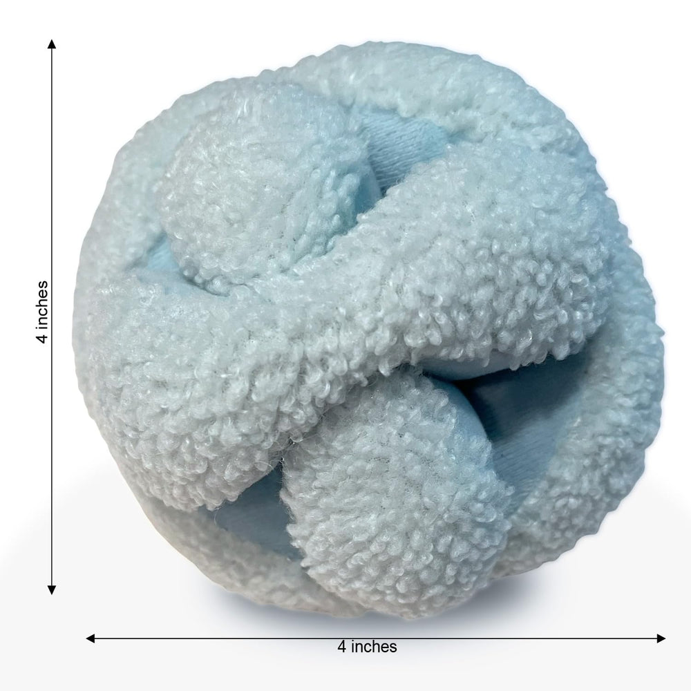 Glory To Dog Snuffle Knot plush exterior designed for gentle mouthing.