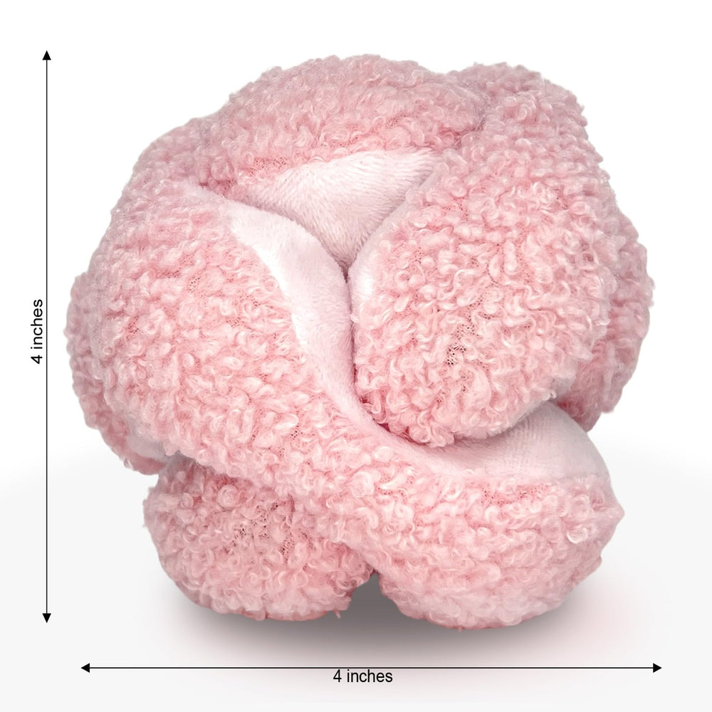 Glory To Dog Pink Snuffle Knot durable plush stands up to daily play sessions.