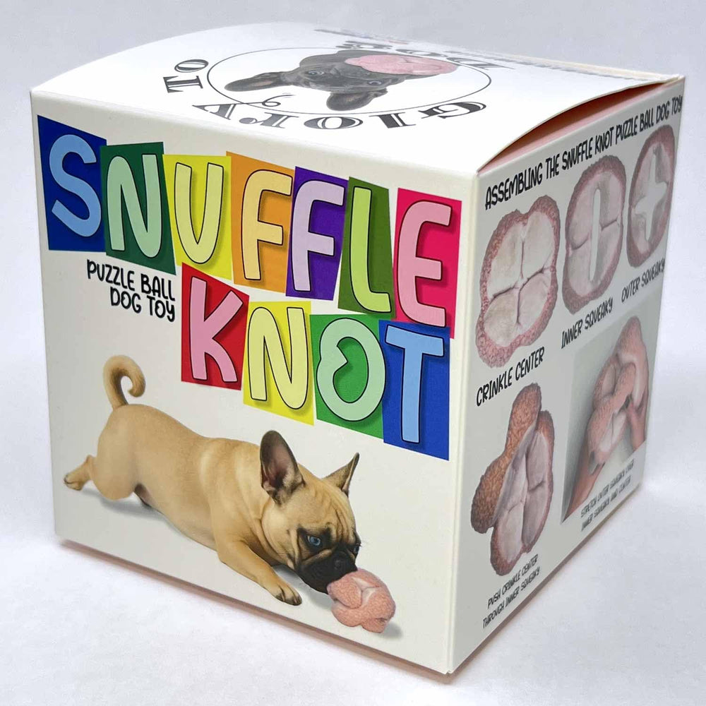Glory To Dog Pink Snuffle Knot puppy-friendly design suited for small breeds.