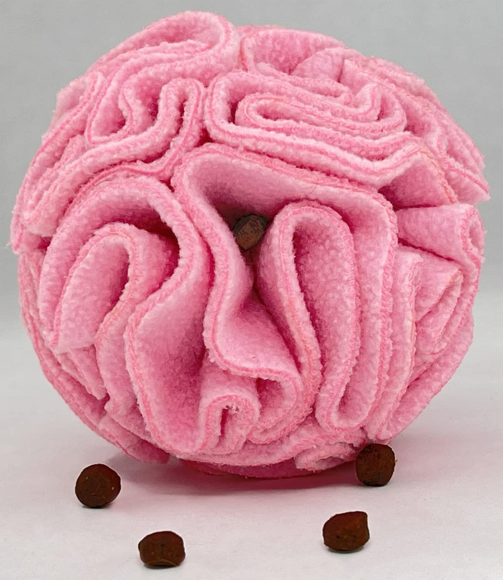 Glory To Dog Puppy foraging toy Pink supports mental engagement through puzzle solving.
