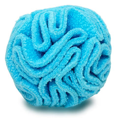 Glory To Dog snuffle ball front blue view, encouraging nose-work and interactive play.