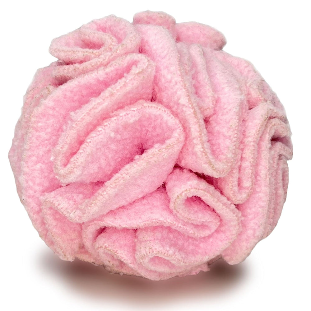 Glory To Dog snuffleball pink front view boosts scent-driven play and curiosity