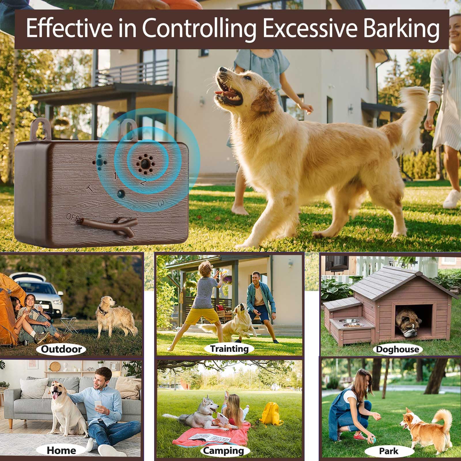 GlossyEnd outdoor bark deterrent deployed on fence or tree.