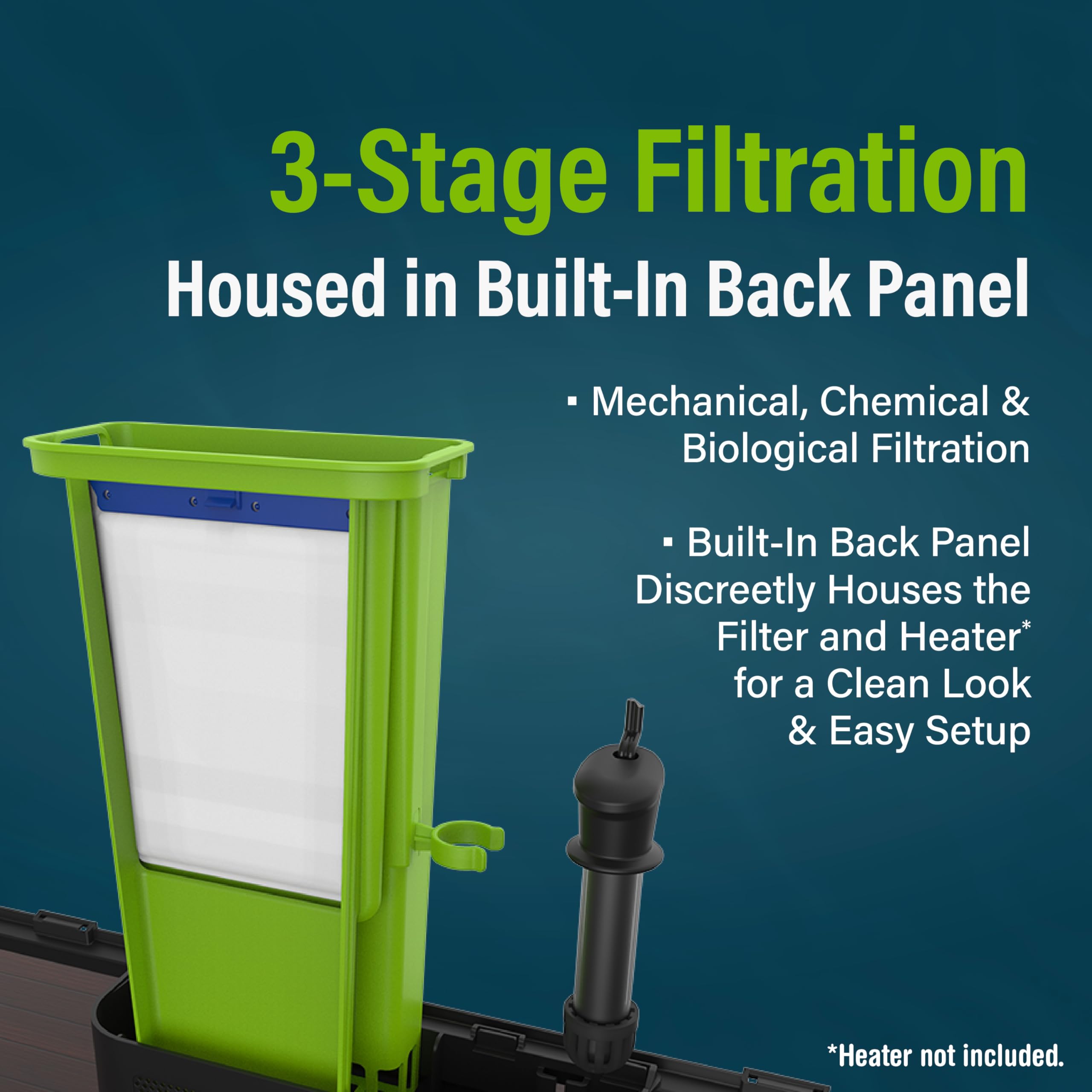 Tetra Bio-Bag filter cartridge provides reliable mechanical filtration for a healthy-looking tank.