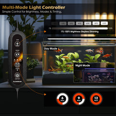 GLOWRIUM extendable bracket fits 36-41 inch tanks for easy setup