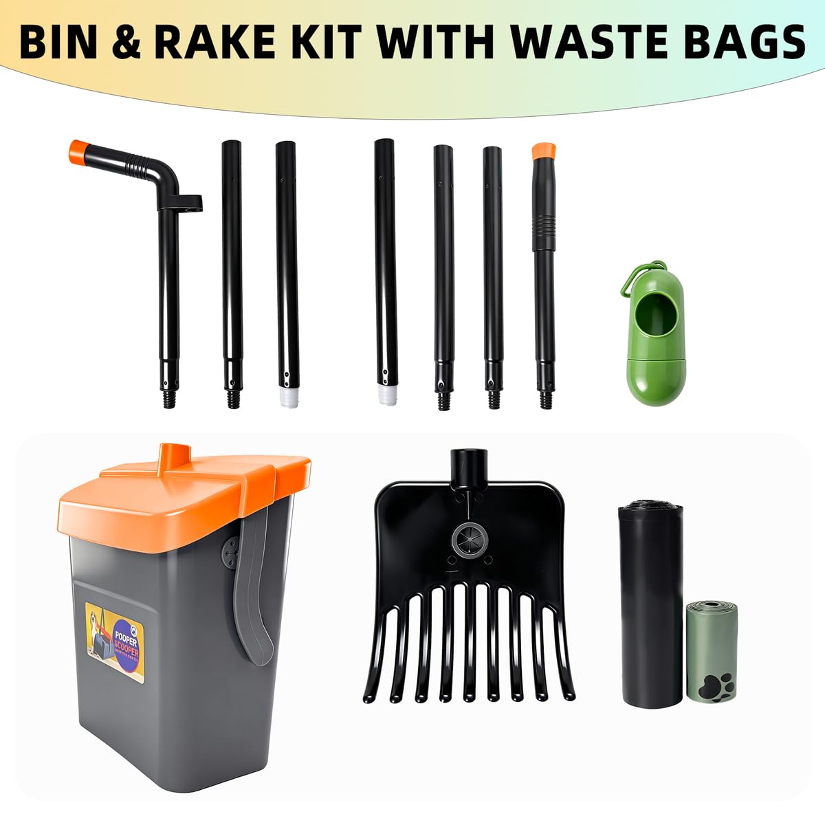 Glowspire easy-empty swivel bin simplifies disposal after use