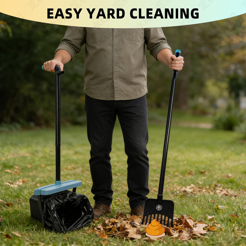 Glowspire long-handle scooper grip reduces bending and fatigue.