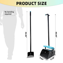 Glowspire rake attachment for quick waste collection with the long handle.