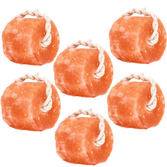 Glowyn Pink Himalayan Salt Lick rope hanging for hydration and minerals