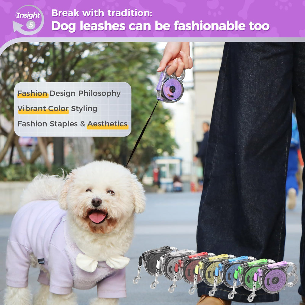 Gluckelk retractable leash offers easy-grip operation for quick changes