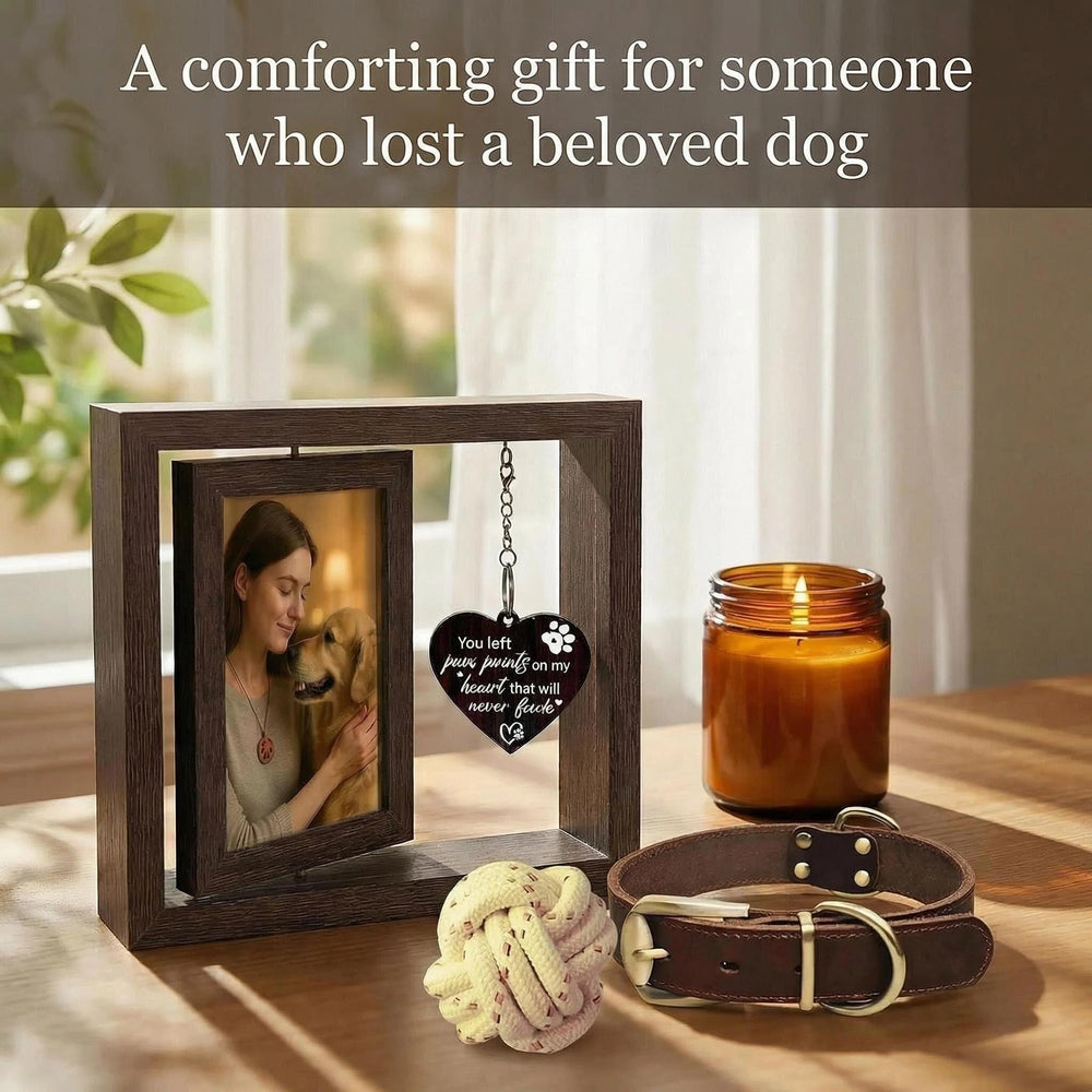 Gluimayo double-sided frame showcases two photos for lasting remembrance