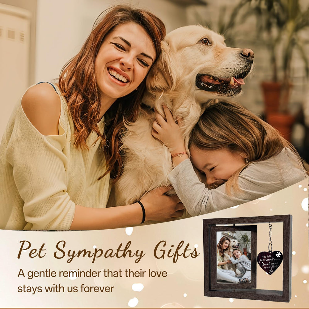 Gluimayo pet memorial frame on shelf creates easy home remembrance