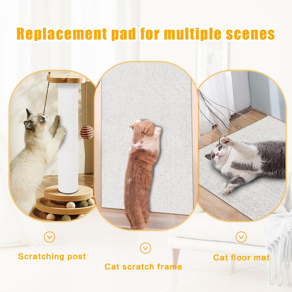 GMEZZO Cat Scratch Mat installed on a couch acts as a protective barrier.