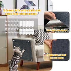 GMEZZO cat-scratch-mat-cut-to-fit adapts to corners and irregular edges.