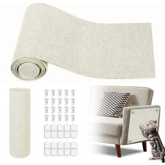 GMEZZO Cat Scratch Mat fully covers a sofa, protecting furniture from claws.