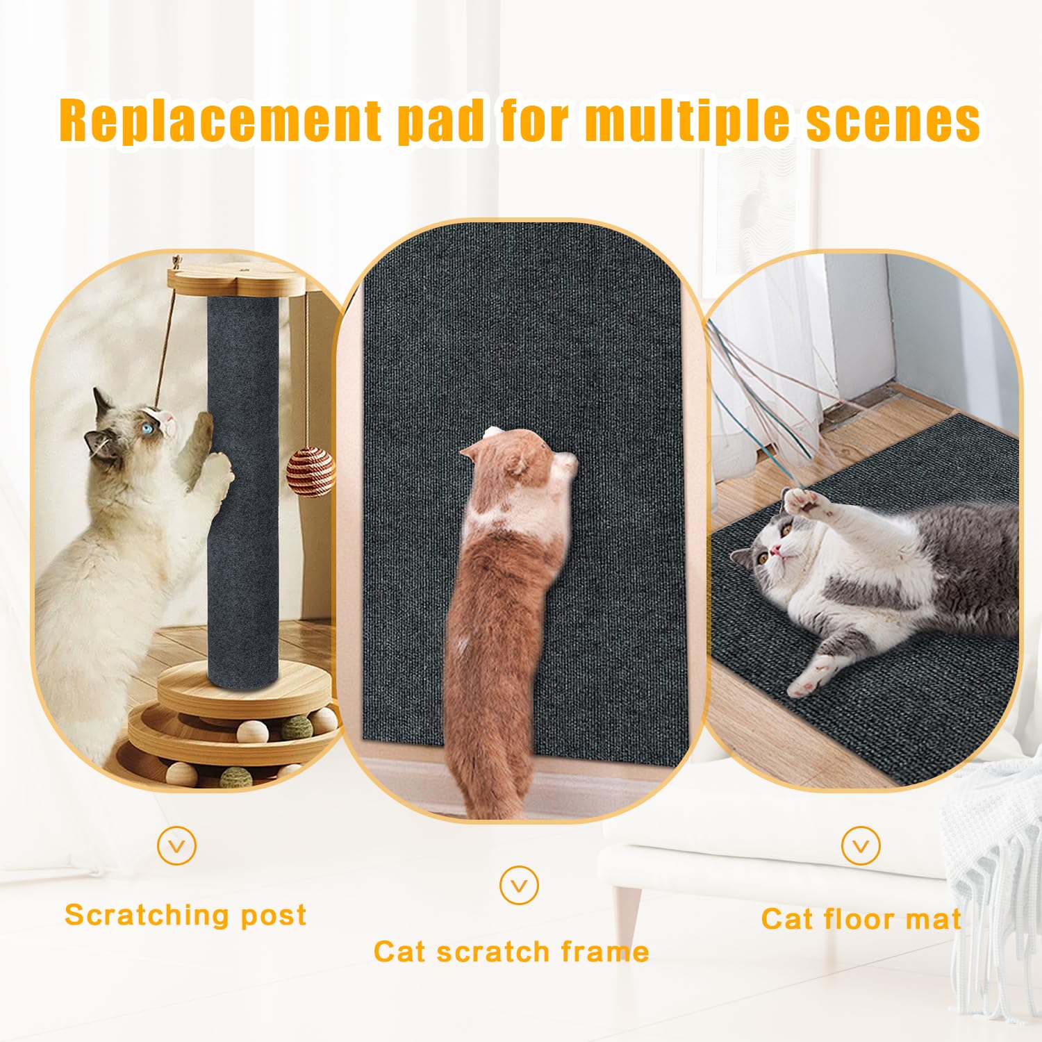 GMEZZO cat-scratch-mat-furniture-protector doubles as a cat playground and shield.