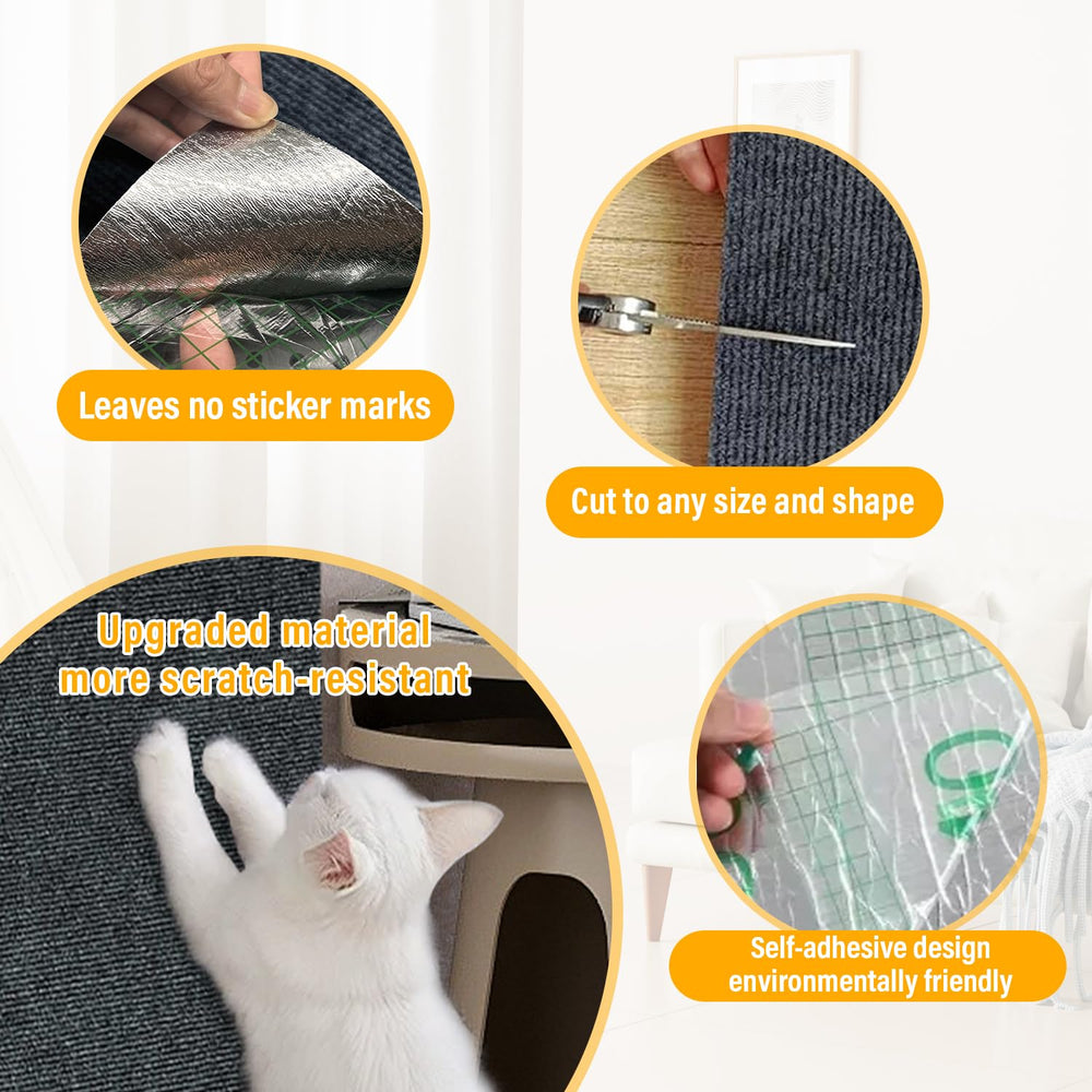 GMEZZO cat-scratch-mat-no-tools-install installs easily without tools.