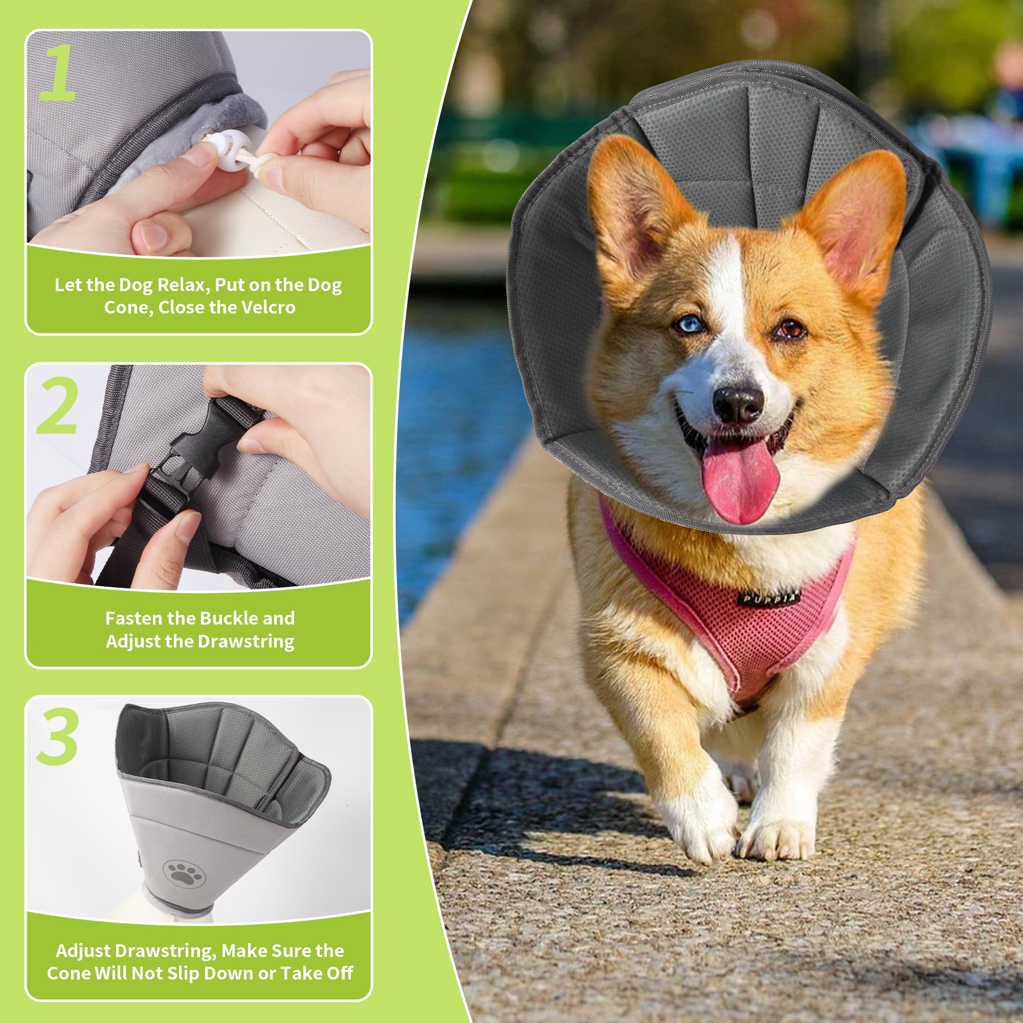 Gmkato Soft Cone shown for post-surgery use.