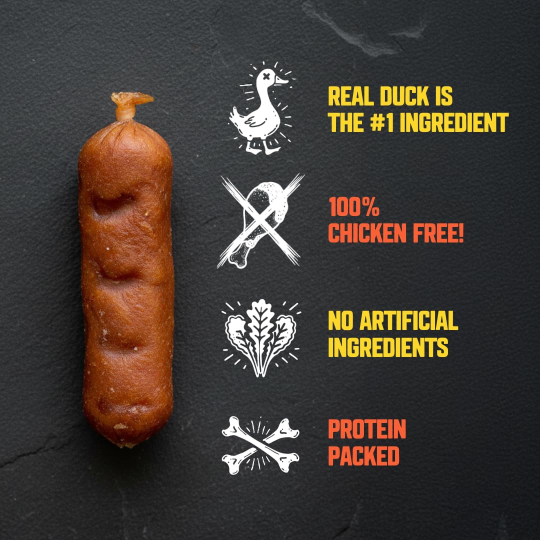 Gnarly Bites Slammin Sausage Dog Treats offer high-protein fuel for active dogs.