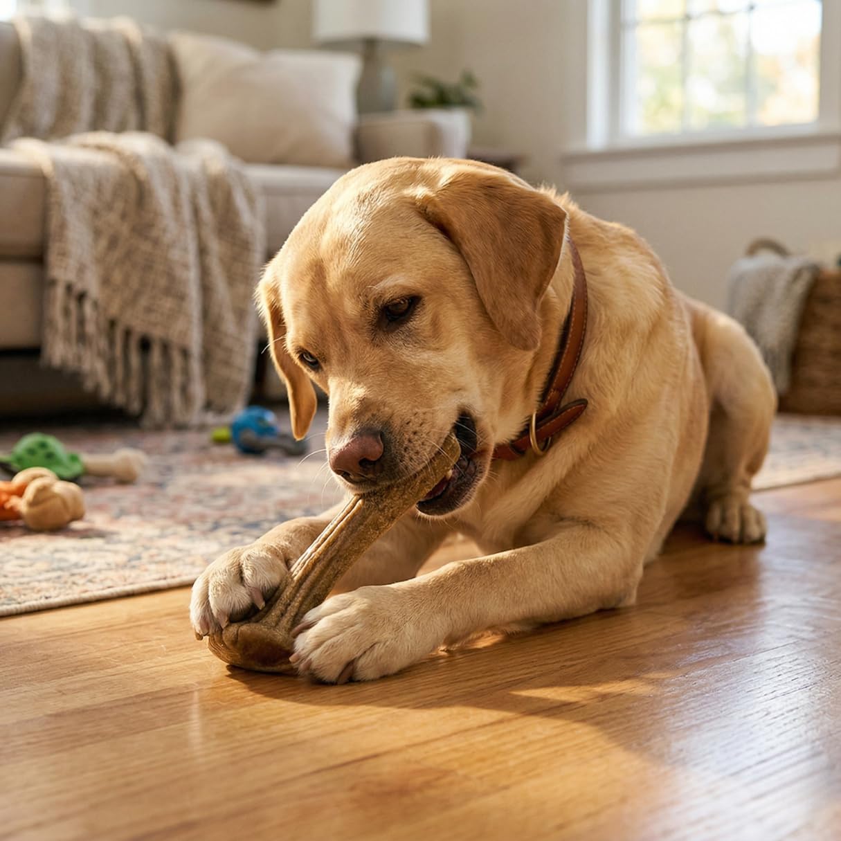 Gnarly Bites The Chew Must Go On dog chewing action demonstrates long-lasting interest