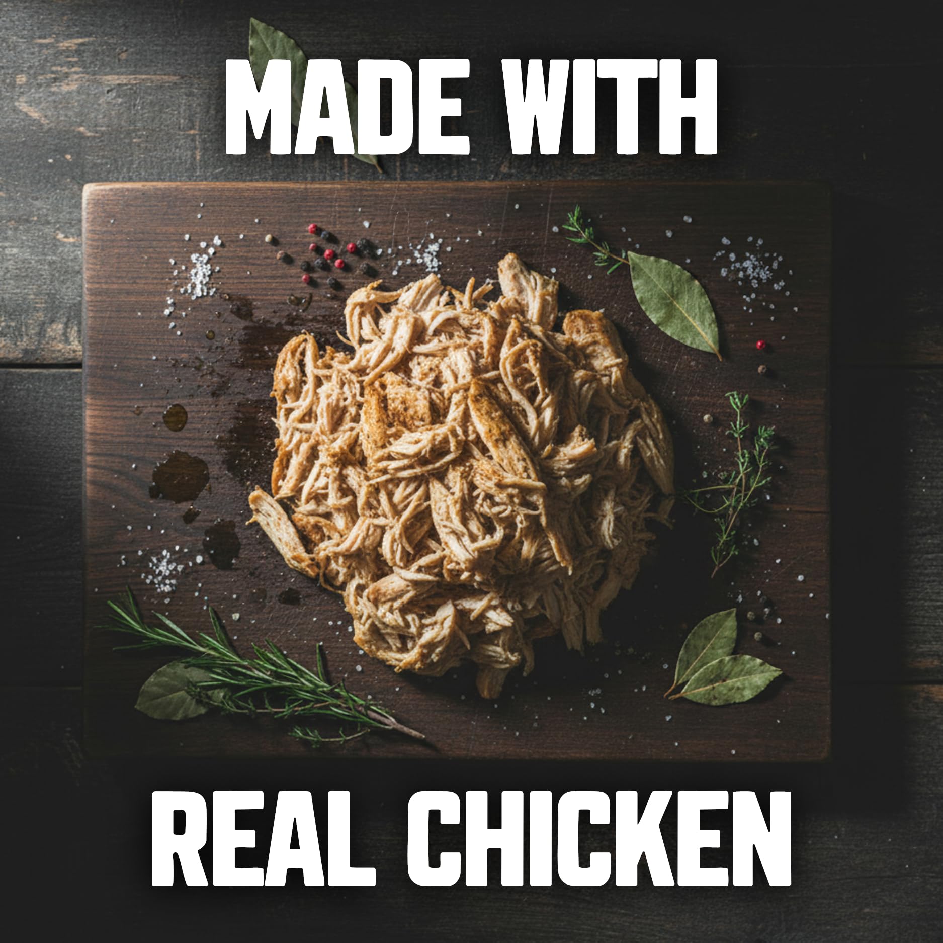 Gnarly Bites The Chew Must Go On real chicken detail communicates bold flavor