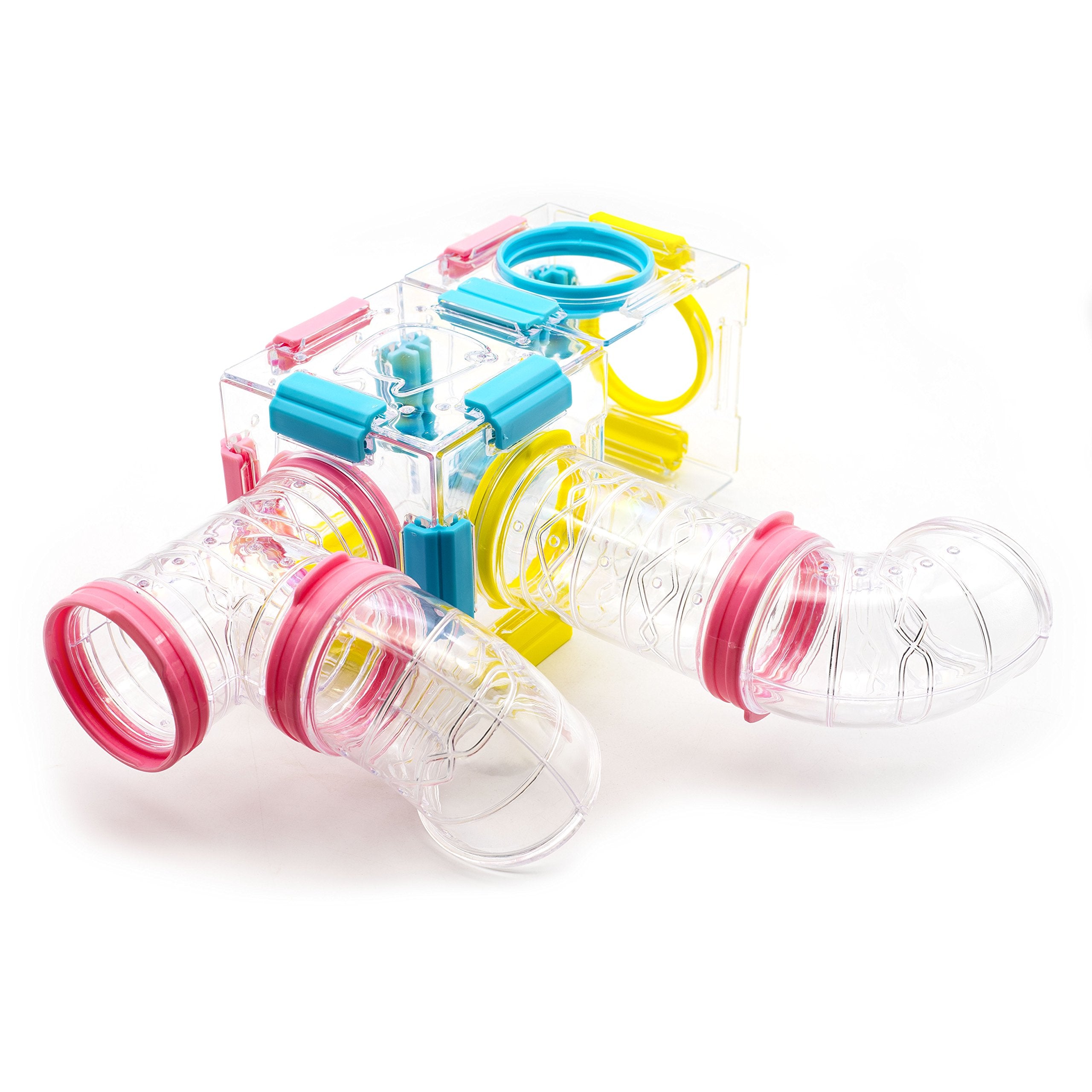 GNB PET 94 Pcs DIY Hamster Tunnel 7pcs image highlighting modular pieces for exploration