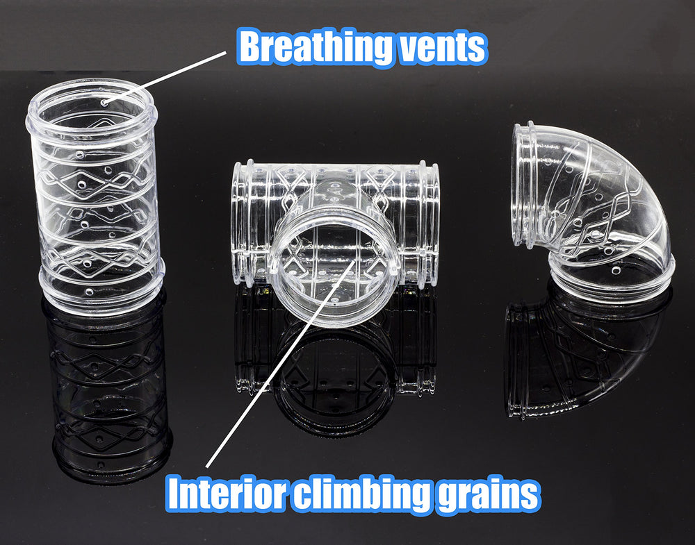 GNB PET hamster tunnel inner surface showcasing rugged grip for climbing