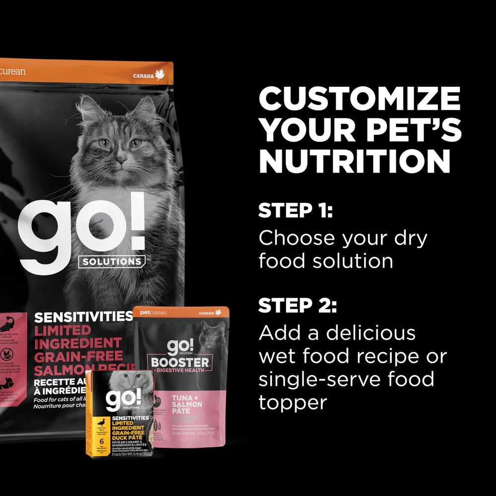 Go! Solutions all life stages nutrition bottle or bowl setting.