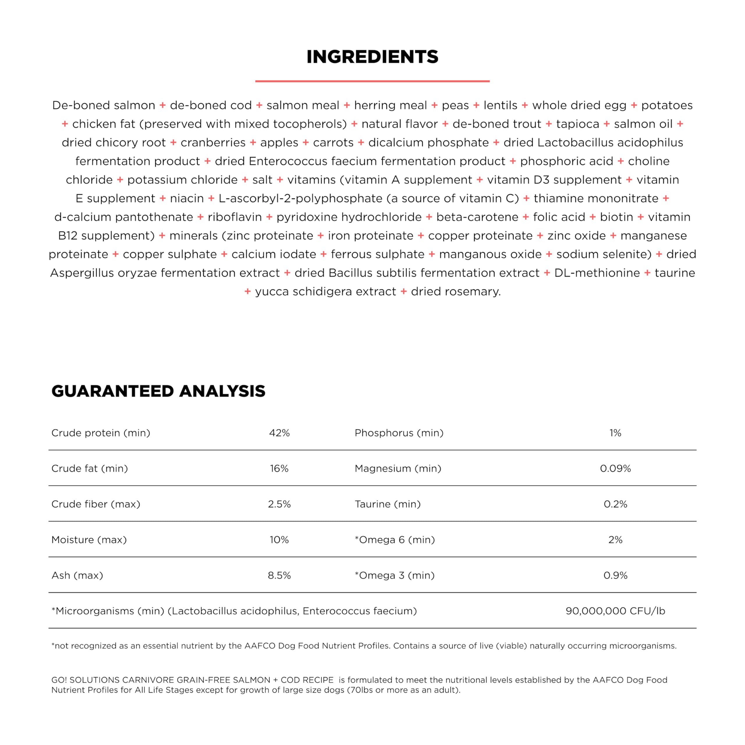 First four ingredients feature real salmon, cod, herring, and trout for authentic meat flavor