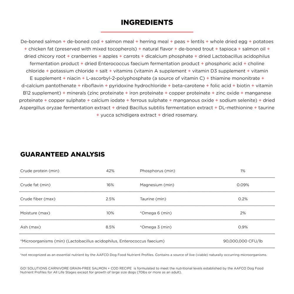 First four ingredients feature real salmon, cod, herring, and trout for authentic meat flavor