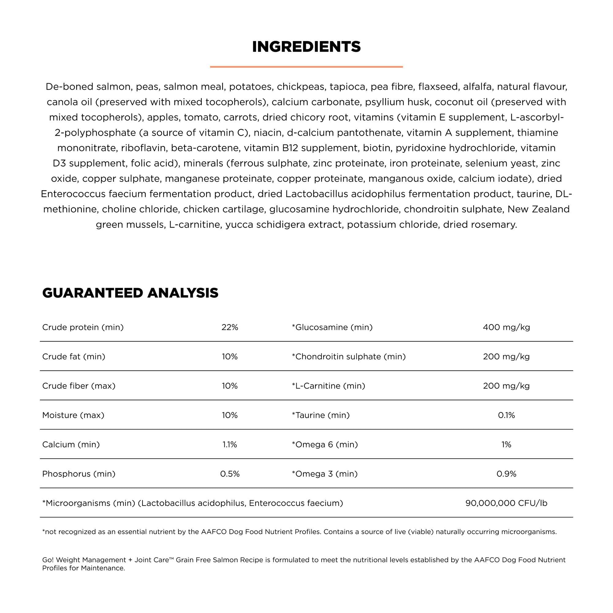 Go! Solutions salmon kibble close-up highlights real fish as the #1 ingredient for flavor.