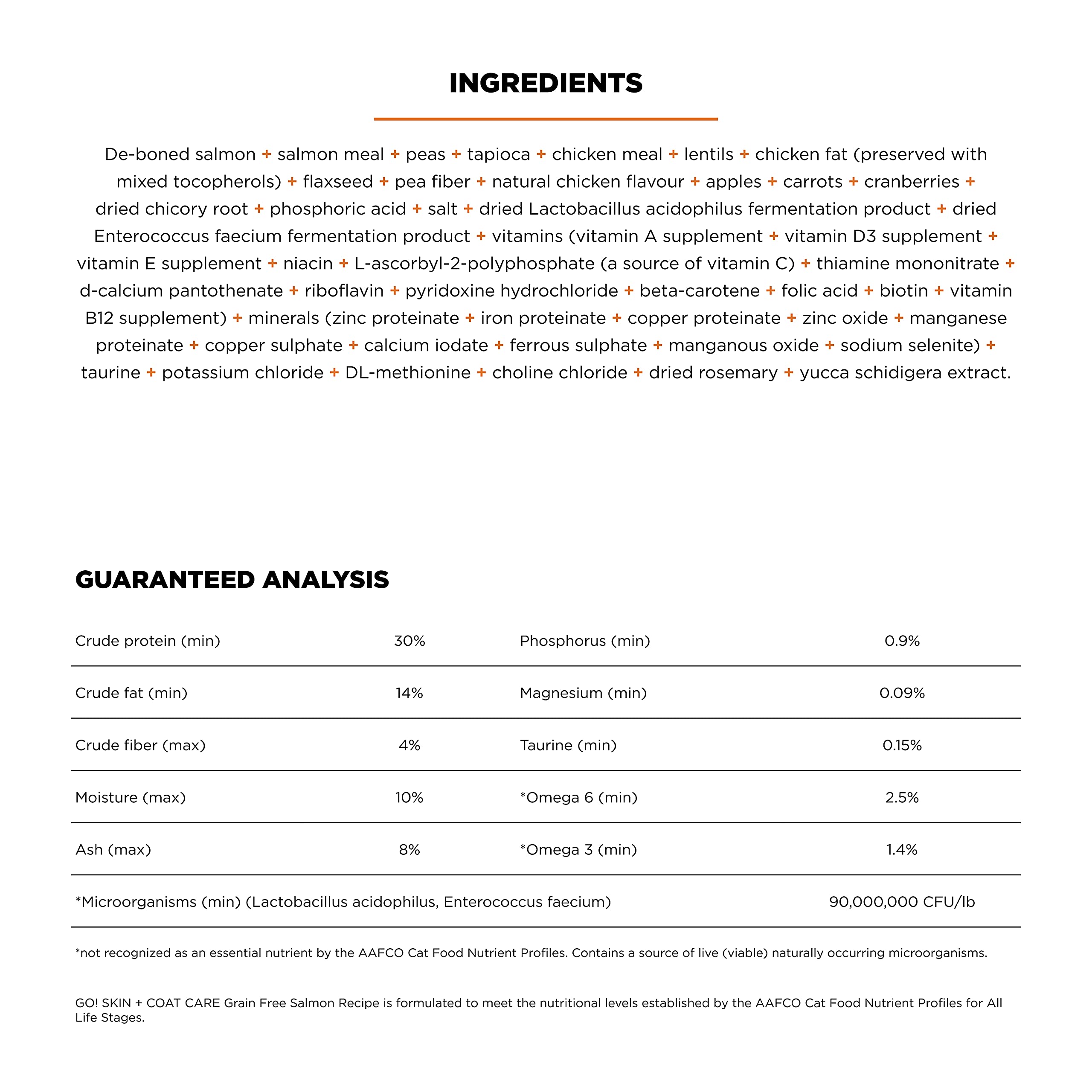 Go! Solutions flaxseed and salmon visual emphasizing omega-3 and omega-6 support