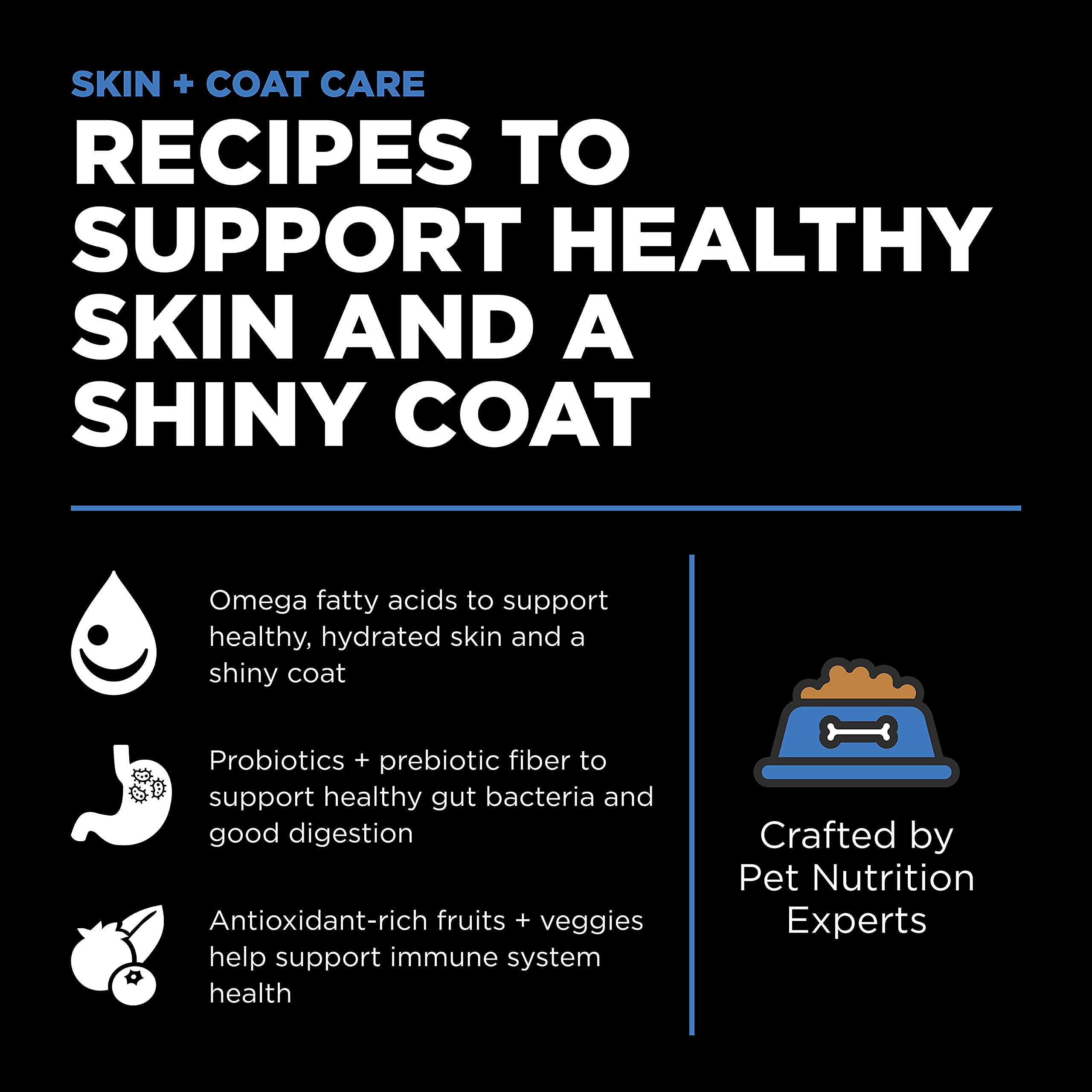 Go! Solutions Skin + Coat ingredients: flaxseed and chicken fat close-up.