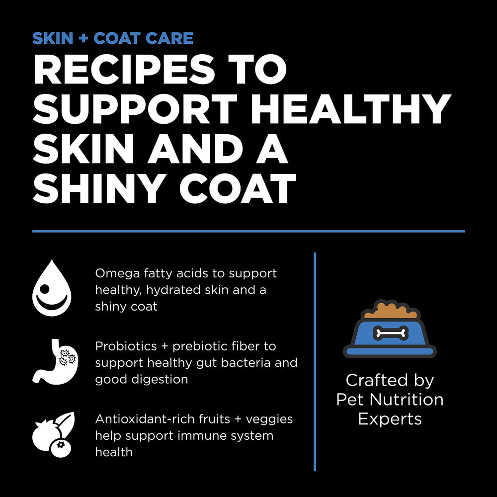Go! Solutions Skin + Coat ingredients: flaxseed and chicken fat close-up.