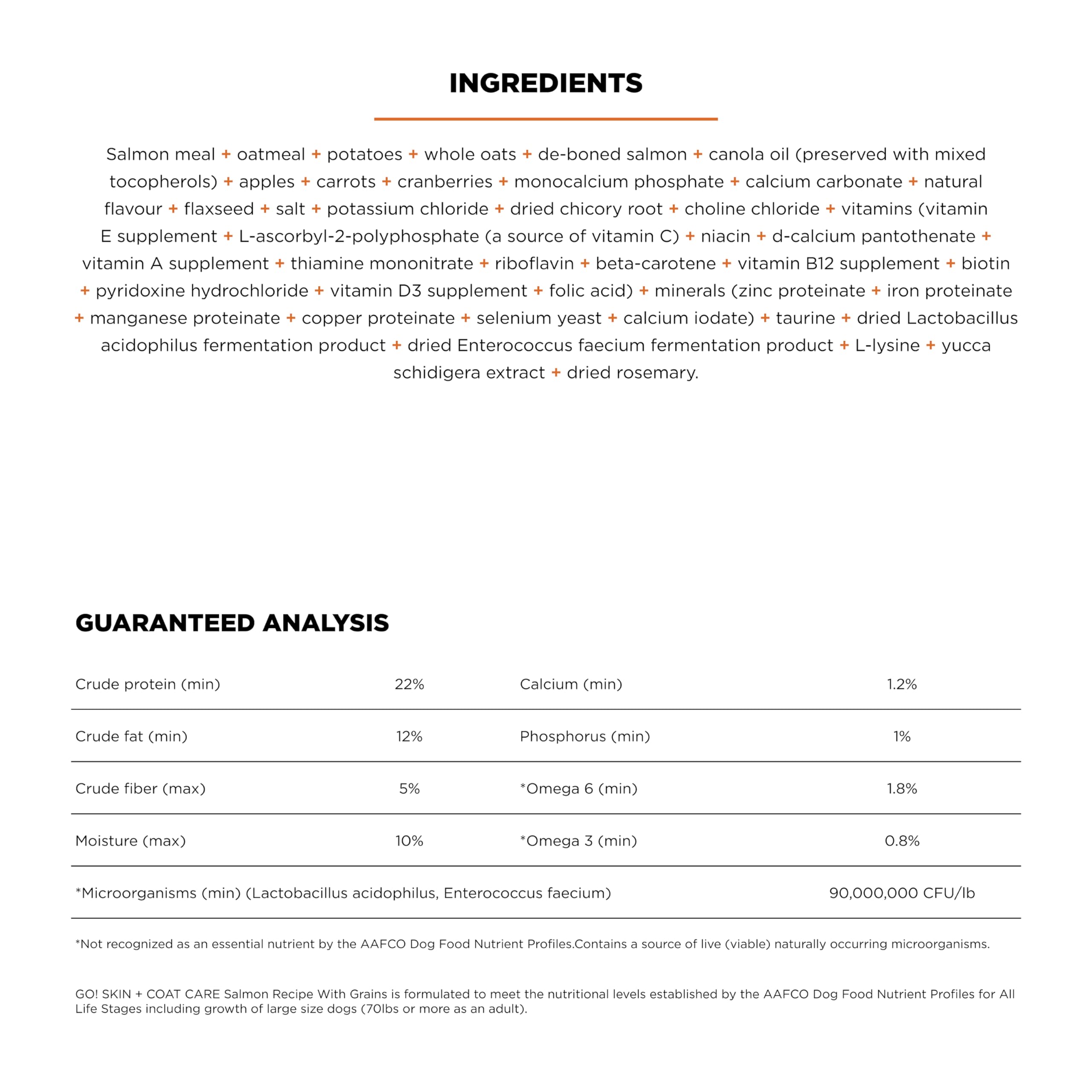 Go Solutions Skin Coat flaxseed visual highlights fiber and fatty acids