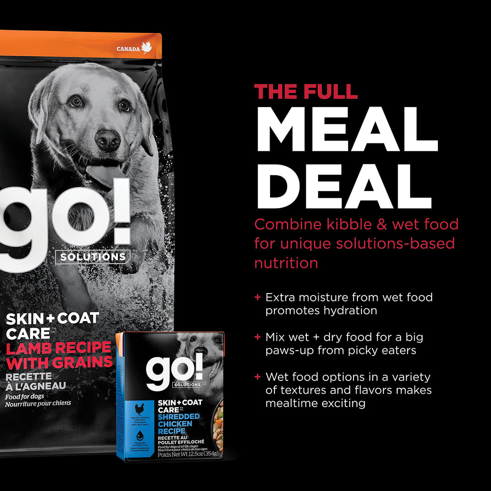 Go! Solutions Skin Coat Lamb dry dog food for adult dogs