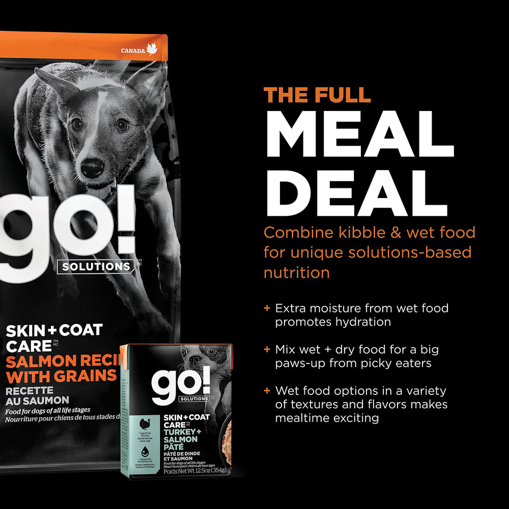 Go Solutions Skin Coat vitamin E and biotin symbols point to coat health benefits