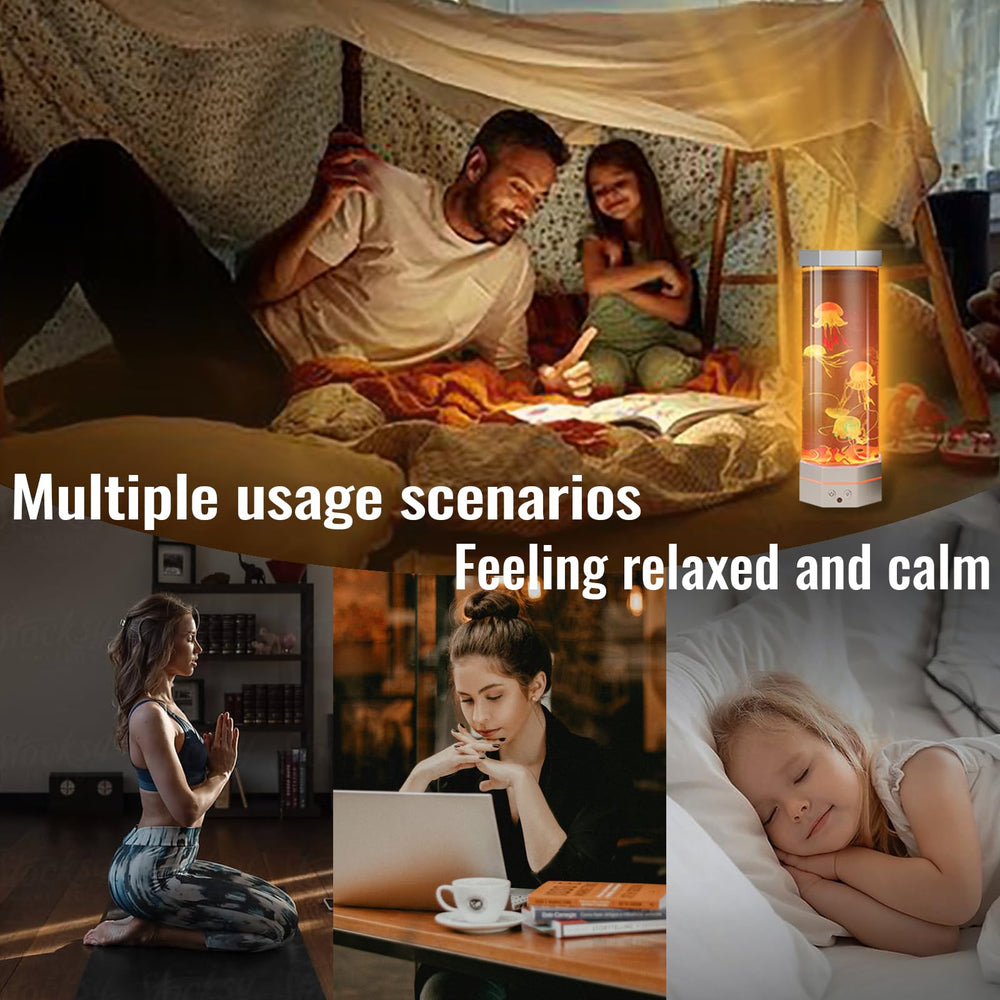 Go2Chai night-light jellyfish with soft music aids peaceful bedtimes.
