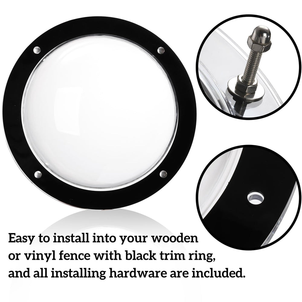 Goaste dog fence dome is easy to install on compatible enclosures
