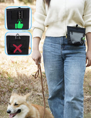 Gobeigo 2-cup capacity pouch fits daily walks for dogs.