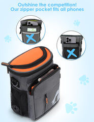 Gobeigo treat bag worn crossbody for easy access on walks
