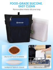 Gobeigo dog treat pouch silicone bag insert stays clean and reusable